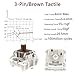 Gateron G Pro 3.0 Brown Switches for Mechanical Keyboard,3-Pin 55gf Tactile Feel/Pre-Lubed/Pin-Enhanced Switches(36pcs,Brown,3-Pin)