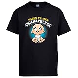 Diver Camisetas Camiseta Nacido para ser Chicharrero para Aficionado al fútbol de Tenerife - Negro, S