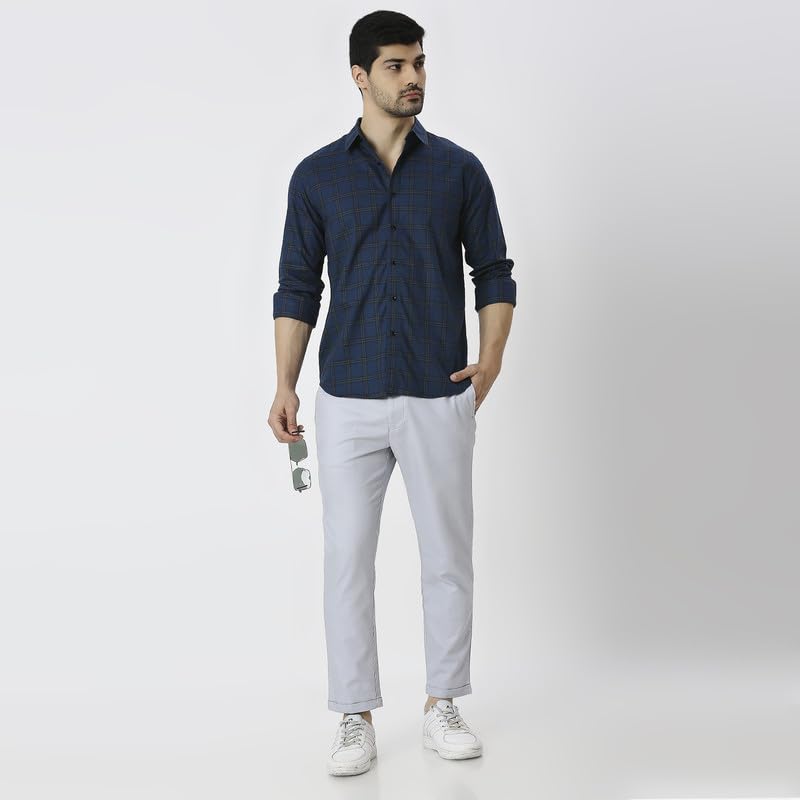 Image of Mens Striped Slim Fit Cotton Casual Shirt | Full Sleeves Mens Shirts | Stylish Shirt for Men