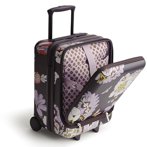 Vera Bradley Women's Hardside Luggage 17 Inch Adair Underseat Roller, Subtle Bouquet, One Size2