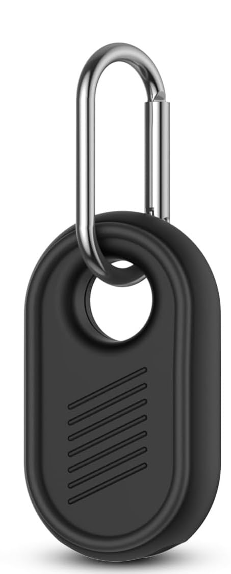 M.G.R.J® Compatible with Samsung Galaxy SmartTag2 case, Samsung Galaxy SmartTag2 Keychain Full Body Shockproof, Anti-Scratch for Backpacks, Car Keys,Luggage (Flexible|Silicone|Black)-image-12