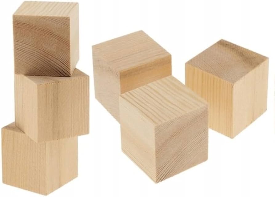 Lote De 10 Dados De Madera Lisos Sin Pintar – 20 Mm – Ideales Para Juegos De Rol O Manualidades