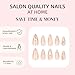 Press on Nails Almond, Fake Nails with 3D Gold Chrome Design, Medium Stiletto Acrylic Glue on Nails Press ons Glossy Full Cover Stick on False Nails for Women Manicure 24 Pcs