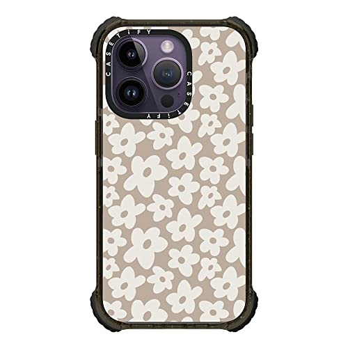 Coque iPhone 14 Pro Casetify Ultra Impact évite casse écran motif fleur