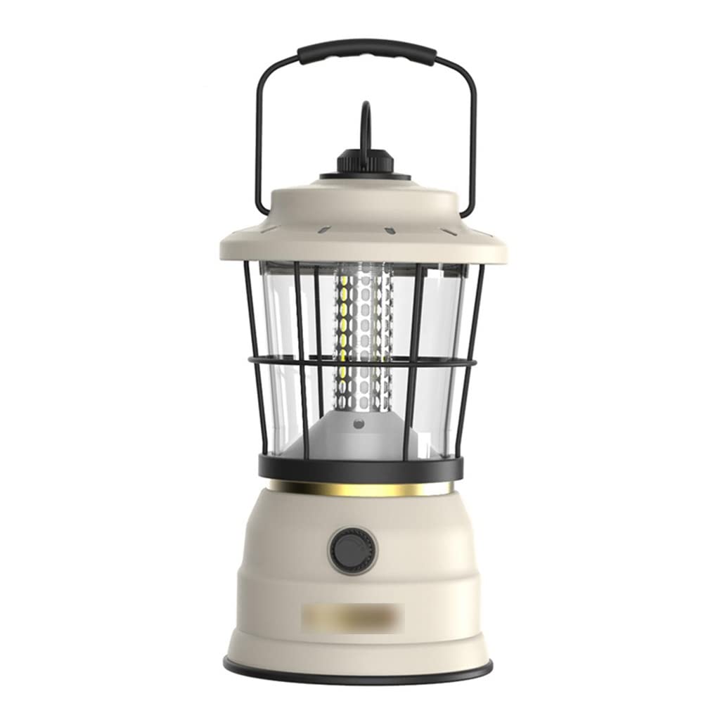 Lampa kempingowa do oświetlenia namiotu, Oświetlenie zewnętrzne Retro Camping, oświetlenie namiotu, wiszące oświetlenie LED Camping(White)