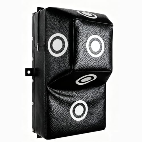 Saco de Boxeo Pared para Uso doméstico | Resistente y con Zonas Impacto Ideal gimnasios en casa, dormitorios, Apartamentos Entrenamientos cardiovasculares(Black)