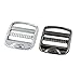 DGOL 10 pcs 1 inch Strong Heavy Shinning Zinc Alloy Ladder Lock Slider Adjustable Webbing Strap Release Buckles (GUNMETAL)