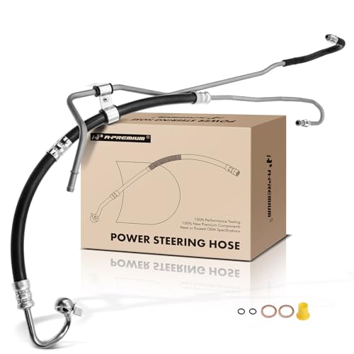 A-Premium Power Steering Pressure & Return Line Hose Assembly Compatible with Toyota Camry 1997-2001, Solara 1999-2001, 2.2L, FWD, with Washer & O-ring, Pump to Rack/Gear to Reservoir/Cooler