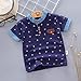 Toddler Boys Button Up Polo Shirt Short Sleeve Henley Shirts Graphic Fashion T-Shirts for Baby Boy (Blue, 2-3 Years)