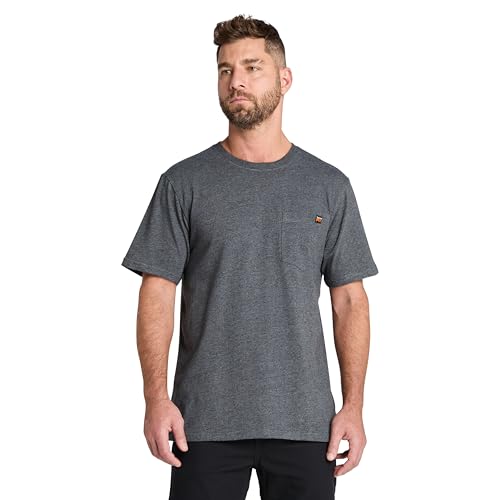 Timberland PRO Men's Core Pocket Short-Sleeve T-Shirt, Deepest Grey Heather, Large - Main Image
