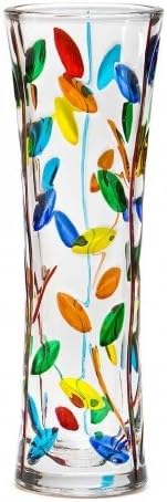 Murano Glass Tree of Life Vase (Small), Hand Painted In Italy