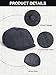 Senker Fashion Newsboy Cap for Men, 8 Panel Wool Blend Ivy Newsies Cabbie Hat Winter Flat Beret for Old Man Cabbie Driving Black Dark Grey