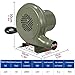 jwfxiaodige BBQ Fan Air Blower, Forge Blower, Low Noise Blower Fan, All Copper Motor Blower, Centrifugal Impeller, Heat Dissipation Hole Design, Tapered Air Outlet, Fixed Installation Hole