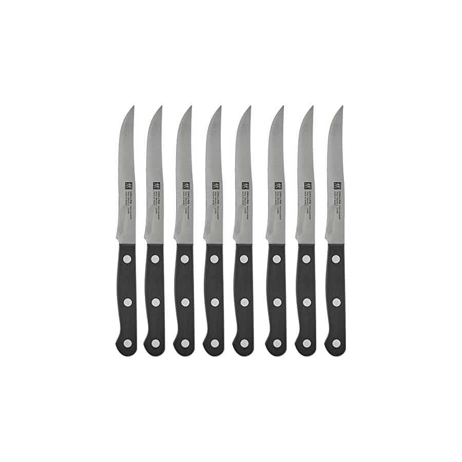 Zwilling J.A. Henckels Twin Gourmet 9-Piece High-Carbon Stainless-Steel Gourmet Steak Knives with Block