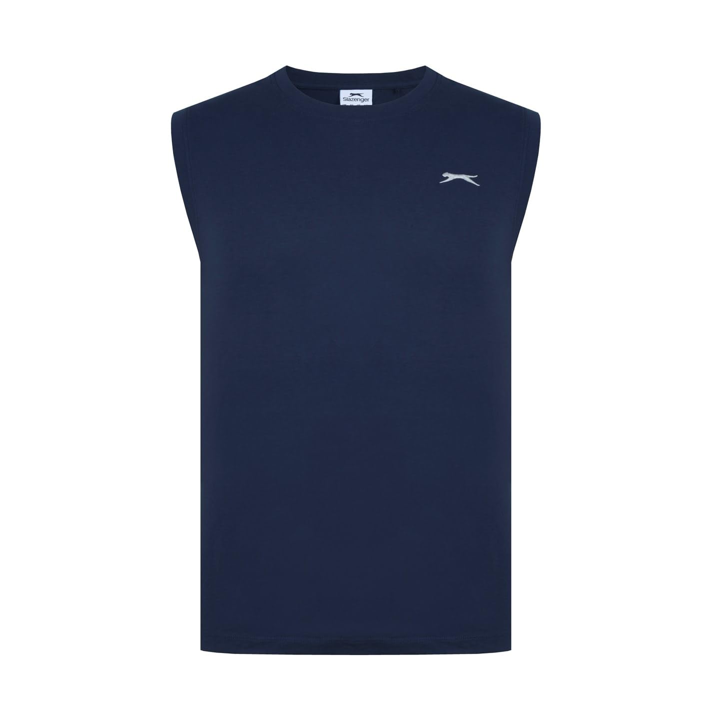 Slazenger Mens Vest Sleeveless Lifestyle Cotton Navy 3XL