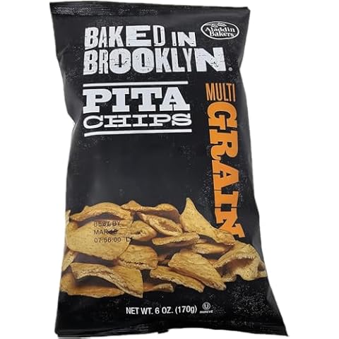 Baked In Brooklyn Pita Chips Always Baked 0g Trans Fat No Cholesterol Certified Kosher - Multigrain 6 oz 6 pack Cover