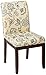 OSP Home Furnishings Dakota Upholstered Parsons Chair with Espresso Finish Wood Legs, Avignon Sky
