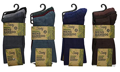 Chaussettes en bambou pour jambes sensibles sans marque elastique
