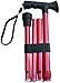 Price comparison product image ESSENTIAL PRODUCTS Deluxe 4-Part Folding Adjustable Aluminium Metallic Compact Walking Stick Cane for Men, Ladies and Women with Soft Grip Gel Handle  33.5''  37.5'' (Red)