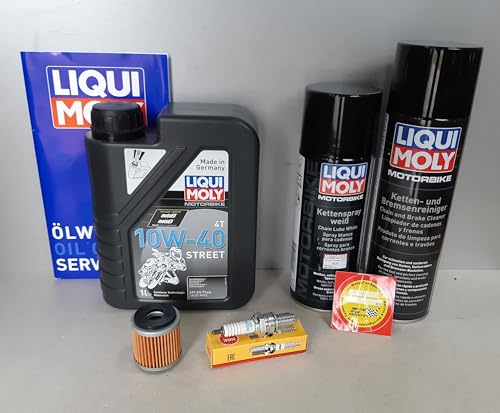 Juego de mantenimiento compatible con Motron X-Nord 125 - Servicio de inspección de bujías para mantenimiento de cadena de aceite