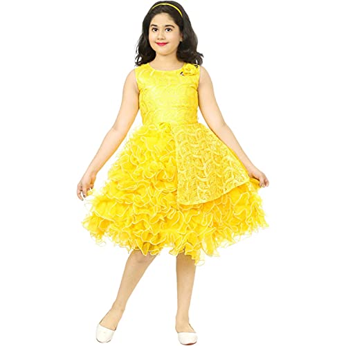 Yashvi Trends Girls Midi/Knee Length Party Dress 0533_P