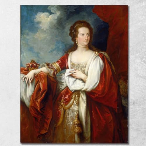 Tableau Élisabeth d'Effingham Benjamin West une œuvre d'art chargée d'histoire - 2
