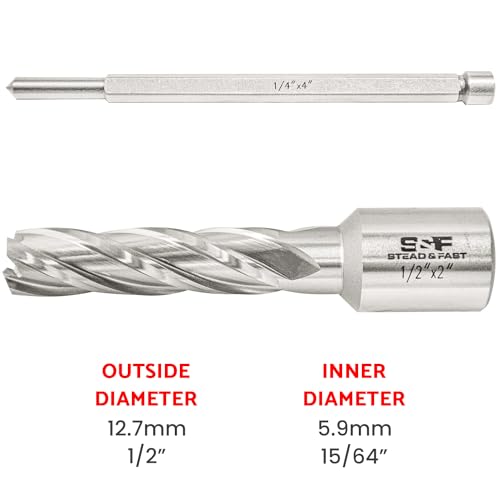 S&F Stead & Fast ZXT-HAZ-018 Annular Cutter 1/2 Inch Diameter X Depth Of Cut 2" thumb #3