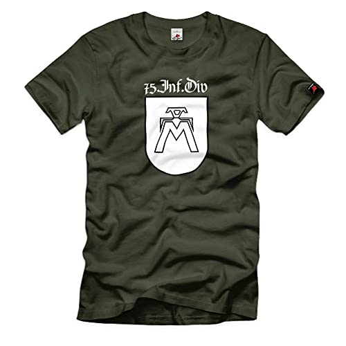 T-Shirt Infanterie Division Deutschland Heer Olive motif historique précis taille XXXL