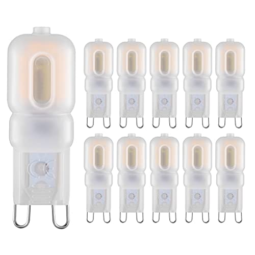 Sriomny 001 G9 Led Bulb 2W Equivalent To 20W Halogen Lamp T4 G9 Warm White 3000K 120V G9 Base cover