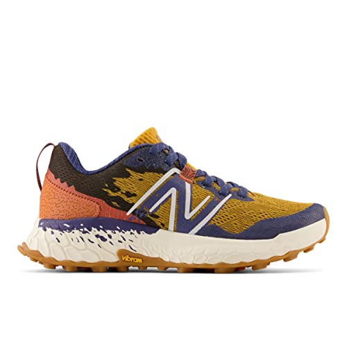 New Balance New Balance Women's Fresh Foam X Hierro V7 Trail Running Shoe, Golden Hour/Moon Shadow/Red Clay, 9 Medium US