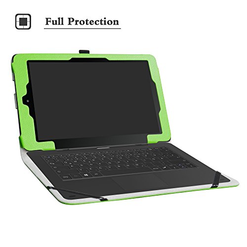 RCA 10 Viking Pro/Viking II/Cambio W101 V2 Case,Mama Mouth PU Leather Folio Stand Cover for 10 inch RCA 10 Viking Pro/Viking II/Cambio W101 (V2) 10.1" 2-in-1 Tablet,Green
