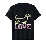 amore cuore regalo per san valentino il cane bassotto maglietta