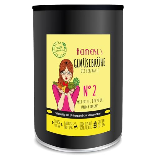 HEIMERLs Gemüsebrühe Nr.2 - Die Herzhafte - in der 500g Dose - mit Extra Dill, Piment & Lorbeer