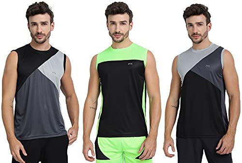 Image of FTX Men's Dri-Fit Round Neck T-Shirt - Black, Grey (709 6-709 11-709 12)