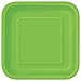 Produktbild Quadratische Pappteller - 23 cm - Lindgrün - Packung mit 14 Stück