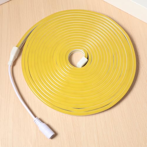 Tira de LED flexible NUOBESTY 5m color amarillo con enchufe US miniatura 7