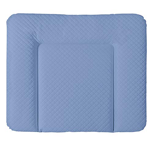 Ceba Baby® Wickelauflage - weiche Wickelunterlage - Baby Wickeltischauflage - 85x72 cm - Abwaschbar - OEKO-TEX® Standard 100 - Made in EU - Navy (Dunkelblau) - 85 x 72 cm