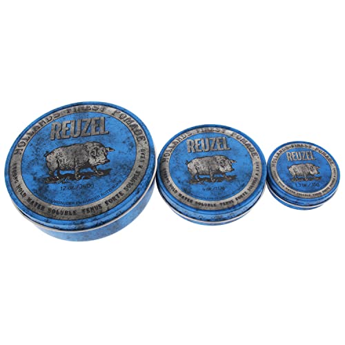 Foto von Reuzel Blue Strong Hold Water Soluble Pomade, Hair Wax For Men, 113 g