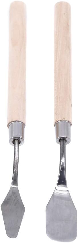 Color Palette Knife Pointed Flat Head Painting Knives Stainless Steel Spatula Palette Oil Painting Accessories Knife for Art