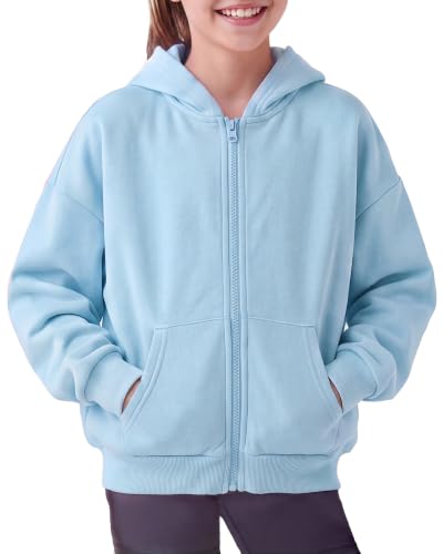 Stelle Girls Zip Up Hoodie Kids Casual Fleece Sweatshirt with Pocket - image 1