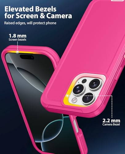 Coque iPhone 16 Pro Max antichoc rose pour protéger votre écran des chutes - 3