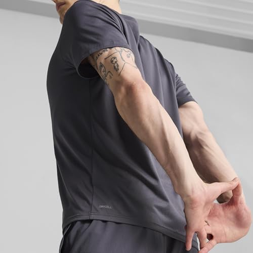 PUMA Herren TAD Essentials Einfarbiges T-Shirt mit Cat Logo M, Galactic Gray – Ansicht 4