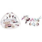 Produkt 2: Die kleinen Stofftiere laden mit dem bunten Mix an Funktionen und Farben zum Beobachten, Spielen und Greifen ein und trainieren die Hand-Auge-Koordination