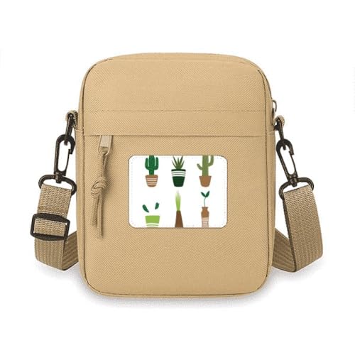 Sac à bandoulière cactus anti-choc pour téléphone portable et mini sac à main