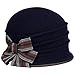 Bedacht Liadona Milled Wool Hat Women Navy One Size