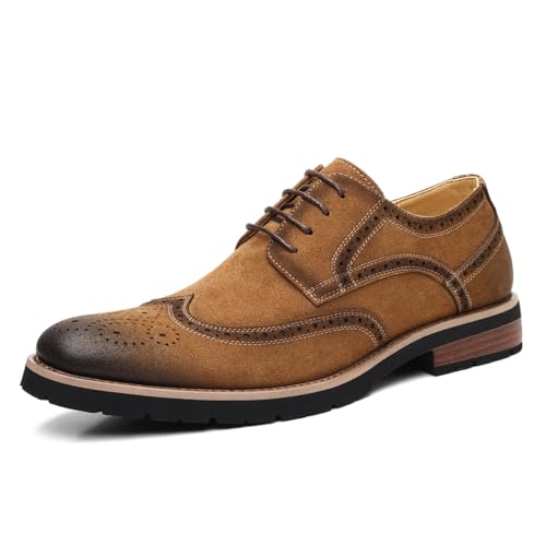 HUGO BOSS Cortios スエード ウイングチップ シューズ 26cm HUGO BOSS（ヒューゴ・ボス） ブーツ メンズ スエード レザー レース