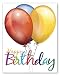 Jumbo Extra-Large Happy Birthday Greeting Card - Blank on the Inside - With Envelope 11.75" x 9" - Single