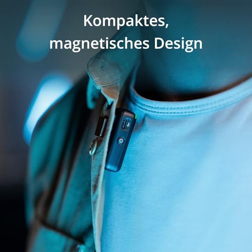 DJI Mic (1 Sender + 1 Empfänger), Lavalier-Funkmikrofon, 250 m Reichweite, kompakt und Ultraleicht, 14 Stunden Aufnahme… – Ansicht 3