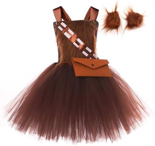 Deboyar Kids Chewbacca Costume Girls Halloween Tutu Dress Cosplay