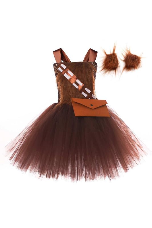 Deboyar Kids Chewbacca Costume Girls Halloween Tutu Dress Cosplay